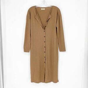 Madewell Cotton Modal Button-Up Long Cardigan Size XS